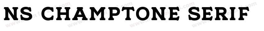 NS Champtone Serif字体转换